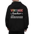 Vintage Teacher Knows More Than She Says Outfit Definition Men's Hoodie Back Print, trending gift Vintage Teacher Knows More Than She Says Outfit Definition Men's Hoodie Back Print, trending gift