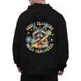 Weird Teachers Build Character Raccoon Colourful Floral Men's Hoodie Back Print, trending gift Weird Teachers Build Character Raccoon Colourful Floral Men's Hoodie Back Print, trending gift