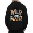 Wild About Math Cute Teacher Student Math Club Men's Hoodie Back Print, trending gift