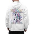 100 Days Of School Girls Teacher 100th Day Unicorn Outfit Men's Hoodie Back Print, trending gift