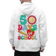 50 Days Of School Teacher Happy 50th Day Of School Kids Men's Hoodie Back Print, trending gift
