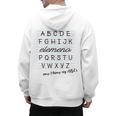 ABC Elemeno Shirt Alphabet Kindergarten Preschool Teacher Men's Hoodie Back Print, trending gift