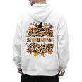 Autumn Fall SPED ED Teacher Thankful Grateful Pumpkin Retro Men's Hoodie Back Print, trending gift