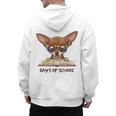Chihuahua 100 Days Of School Rainbow Glasses Teacher Men's Hoodie Back Print, trending gift