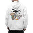 Coffee Gives Me Teacher Power Teacher Elementary Women Men's Hoodie Back Print, trending gift Coffee Gives Me Teacher Power Teacher Elementary Women Men's Hoodie Back Print, trending gift