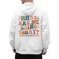 What Are We Doing Today Physical Education PE Teacher Women Men's Hoodie Back Print, Pe Teacher Gifts, trending gift What Are We Doing Today Physical Education PE Teacher Women Men's Hoodie Back Print, Pe Teacher Gifts, trending gift