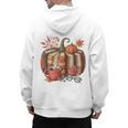 Fall Book Pumpkin Retro Reading Halloween Teacher Men's Hoodie Back Print, trending gift Fall Book Pumpkin Retro Reading Halloween Teacher Men's Hoodie Back Print, trending gift