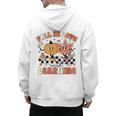 Fall In Love With Learning Teacher Retro Thanksgiving Men's Hoodie Back Print, trending gift