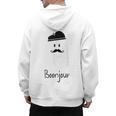 French Teacher Halloween Bonjour Ghost Men's Hoodie Back Print, trending gift