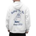 Fun 4th Of July Spilling The Tea Since 1773 History Teacher Men's Hoodie Back Print, History Teacher Gifts, trending gift