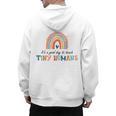 Good Day To Teach Tiny Humans Rainbow Teacher Men's Hoodie Back Print, trending gift Good Day To Teach Tiny Humans Rainbow Teacher Men's Hoodie Back Print, trending gift