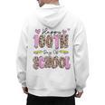 Happy 100th Day Of School Leopard Print Teacher Student Kids Men's Hoodie Back Print, trending gift Happy 100th Day Of School Leopard Print Teacher Student Kids Men's Hoodie Back Print, trending gift