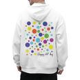 Happy Dot Day 2025 Polka Dot Boys Girls Kids Teacher Dot Day Men's Hoodie Back Print, trending gift Happy Dot Day 2025 Polka Dot Boys Girls Kids Teacher Dot Day Men's Hoodie Back Print, trending gift