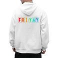 Happy Fri Yay Teacher Friday Men's Hoodie Back Print, trending gift
