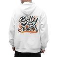 I'm Batty About My Students Watercolor Bat Teacher Halloween Men's Hoodie Back Print, trending gift