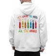 Its Okay To Feel All The Feels Mood Color Crayons Teacher Men's Hoodie Back Print, trending gift Its Okay To Feel All The Feels Mood Color Crayons Teacher Men's Hoodie Back Print, trending gift