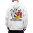 K Is For Kindergarten Teacher Pencil Apple Back To School Men's Hoodie Back Print, trending gift