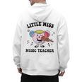 Little Miss Music Teacher Music Teacher Team Men's Hoodie Back Print, trending gift