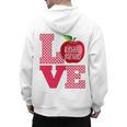 Love Kindergarten Cute Apple School Teacher Men's Hoodie Back Print, trending gift Love Kindergarten Cute Apple School Teacher Men's Hoodie Back Print, trending gift