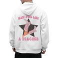 Man I Feel Like A Teacher Retro Western Country Cowgirl Men's Hoodie Back Print, trending gift