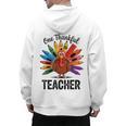 One Thankful Teacher Thanksgiving TurkeyCute Pencil Men's Hoodie Back Print, trending gift One Thankful Teacher Thanksgiving TurkeyCute Pencil Men's Hoodie Back Print, trending gift