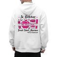 Pre-k Teacher In October We Wear Pink Breast Cancer Men's Hoodie Back Print, trending gift