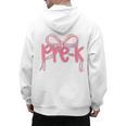Preppy Pre k Back To School Pre-k Teachers Girls Cute Bow Men's Hoodie Back Print, trending gift Preppy Pre k Back To School Pre-k Teachers Girls Cute Bow Men's Hoodie Back Print, trending gift