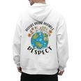 Reduce Reuse Recycle Respect Earth Day Teacher Girl Women Men's Hoodie Back Print, trending gift Reduce Reuse Recycle Respect Earth Day Teacher Girl Women Men's Hoodie Back Print, trending gift