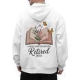 Retired 2025 A New Chapter Begins Retirement Teacher Book Men's Hoodie Back Print, trending gift