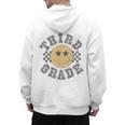 Retro Third Grade Teacher Student 1st Day Back To School Men's Hoodie Back Print, trending gift