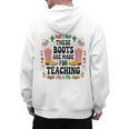 These Boots Are Made Teaching Western Cowboy Teacher Men's Hoodie Back Print, trending gift These Boots Are Made Teaching Western Cowboy Teacher Men's Hoodie Back Print, trending gift