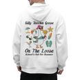 Silly Teacher Goose On The Loose School Out Summer Women Men Men's Hoodie Back Print, trending gift Silly Teacher Goose On The Loose School Out Summer Women Men Men's Hoodie Back Print, trending gift