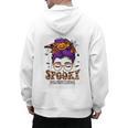 Spooky Paraprofessional Life Halloween Messy Bun Teacher For Men Women Men's Hoodie Back Print, trending gift Spooky Paraprofessional Life Halloween Messy Bun Teacher For Men Women Men's Hoodie Back Print, trending gift