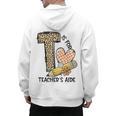 T Is For Teacher’s Aide Back To First Day Of School Leopard Men Women Girls Kids Men's Hoodie Back Print, trending gift T Is For Teacher’s Aide Back To First Day Of School Leopard Men Women Girls Kids Men's Hoodie Back Print, trending gift