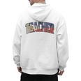 Teacher Filipino Vintage Heritage DNA Flag Men's Hoodie Back Print, trending gift Teacher Filipino Vintage Heritage DNA Flag Men's Hoodie Back Print, trending gift