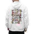 Teacher Library Ghost Reading Book Halloween Cat Men's Hoodie Back Print, trending gift Teacher Library Ghost Reading Book Halloween Cat Men's Hoodie Back Print, trending gift