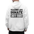 Teacher Life Jail Inmate Prisoner Halloween Costume Men's Hoodie Back Print, trending gift Teacher Life Jail Inmate Prisoner Halloween Costume Men's Hoodie Back Print, trending gift