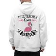 This Teacher Loves Her Flock Cute Flamingo Teacher Men's Hoodie Back Print, trending gift This Teacher Loves Her Flock Cute Flamingo Teacher Men's Hoodie Back Print, trending gift