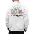 Teaching Is My Jam For Women Teacher Cute Teachers Outfit Men's Hoodie Back Print, trending gift Teaching Is My Jam For Women Teacher Cute Teachers Outfit Men's Hoodie Back Print, trending gift