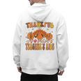 Thankful Teacher's Aide Thanksgiving Autumn Fall Women Men Men's Hoodie Back Print, trending gift