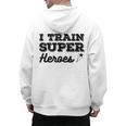 I Train Superheroes For Teacher Coach Men Women Men's Hoodie Back Print, trending gift