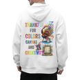 Turkey Thanksgiving Art Teacher Costume Tee For Artists Men's Hoodie Back Print, trending gift Turkey Thanksgiving Art Teacher Costume Tee For Artists Men's Hoodie Back Print, trending gift