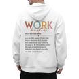 Vintage Work Bestie Definition Teachers Nurses Boss Women Men's Hoodie Back Print, trending gift