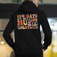 100 Days Of School Music Teacher Men's Hoodie Back Print, funny gift 100 Days Of School Music Teacher Men's Hoodie Back Print, funny gift