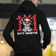 100 Days Smarter 101st Day School Dalmatian Dog Teacher Kids Men's Hoodie Back Print, funny gift 100 Days Smarter 101st Day School Dalmatian Dog Teacher Kids Men's Hoodie Back Print, funny gift