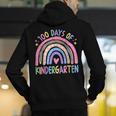 100th Day Of Kindergarten Teacher Kids 100 Days Smarter Men's Hoodie Back Print, funny gift