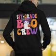 1st Grade Boo Crew Halloween First Grade Halloween Teacher Men's Hoodie Back Print, First Grade Teacher Hoodies, funny gift