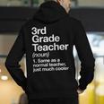 3rd Grade Teacher Definition Back To School First Day Men's Hoodie Back Print, First Grade Teacher Hoodies, funny gift