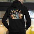 3rd Third Grade Teacher Appreciation Teaching Wildflowers Men's Hoodie Back Print, funny gift