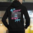 4th Grade Is My Jam Vintage 80s Boombox Teacher Student Men's Hoodie Back Print, 4th Grade Teacher Hoodies, funny gift